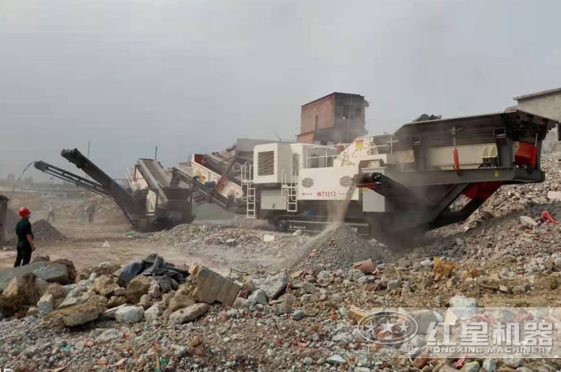 南阳时产150吨建筑垃圾破碎生产线