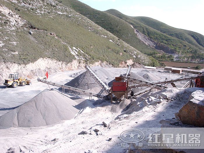 生产沙子现场 生产沙子现场