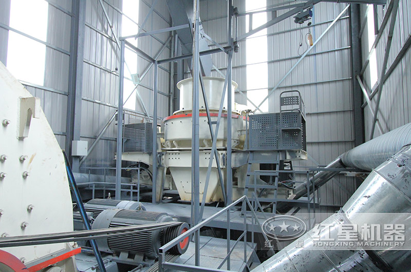 登封风化石制砂生产线现场 登封风化石制砂生产线现场