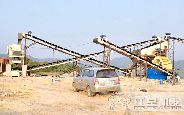 HVI制砂机配置轮斗洗砂机 HVI制砂机配置轮斗洗砂机