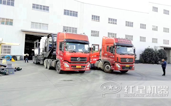 红星机器打石机发货了 红星机器打石机发货了