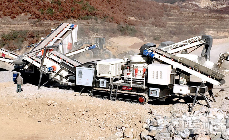 履带大型流动打石子机 履带大型流动打石子机