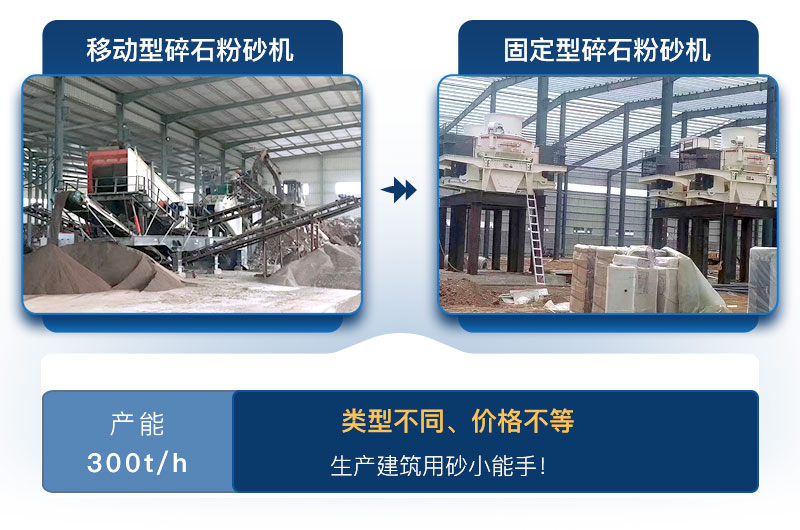 碎石粉砂机类型 碎石粉砂机类型