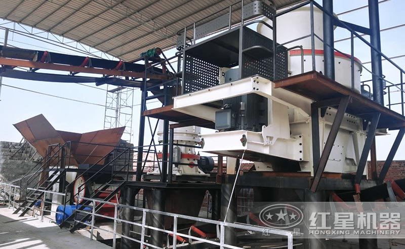 HVI河石制砂客户安装中 HVI河石制砂客户安装中