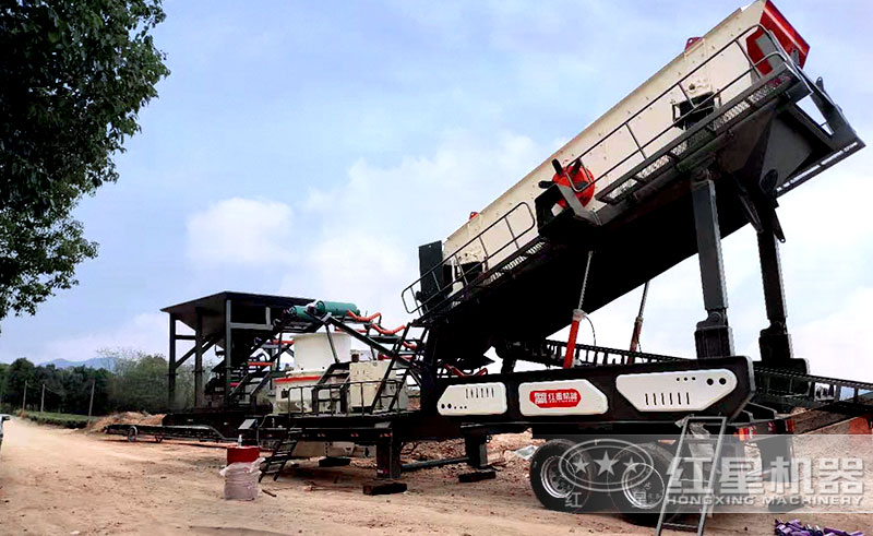 移动式制砂机现场图 移动式制砂机现场图