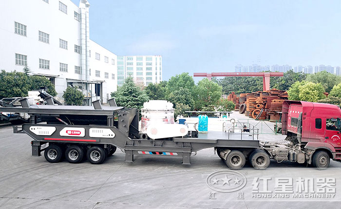 轮胎配置的移动破碎机 轮胎配置的移动破碎机