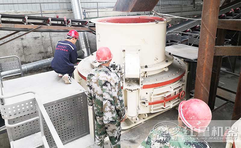 制砂机调试现场 制砂机调试现场