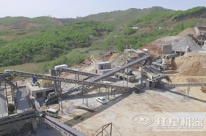 河北时产1000吨石头破碎生产线