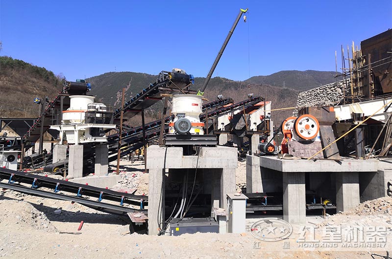 圆锥破碎机生产线现场 圆锥破碎机生产线现场