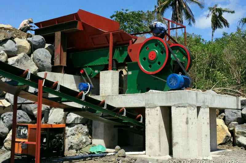 山西时产10吨小型石头破碎生产线