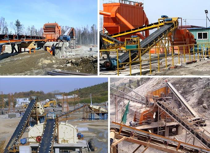 石灰石反击破现场处理图 石灰石反击破现场处理图