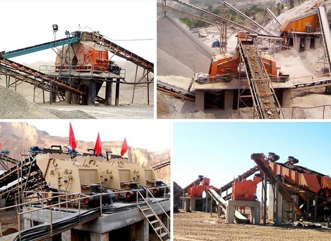 锆英砂1214、1315反击破碎机现场图