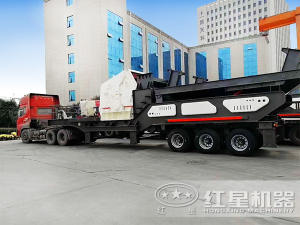 轮胎反击破移动破碎站 轮胎反击破移动破碎站