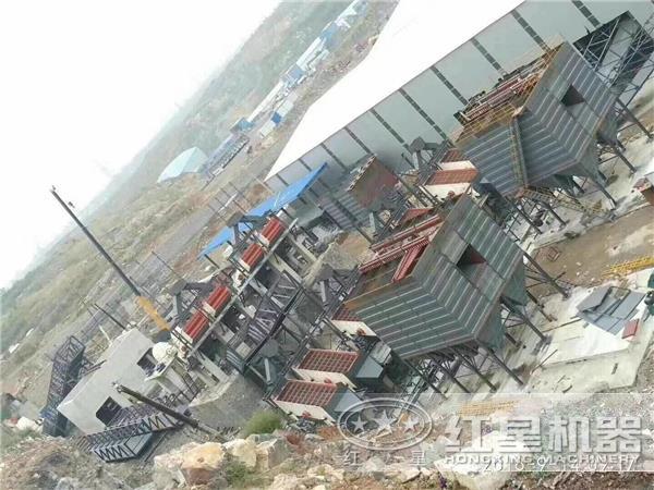 时产1500吨重锤式破碎石料生产线设备现场配置 时产1500吨重锤式破碎石料生产线设备现场配置