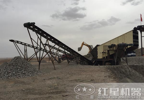 花岗岩碎石生产线客户现场 花岗岩碎石生产线客户现场