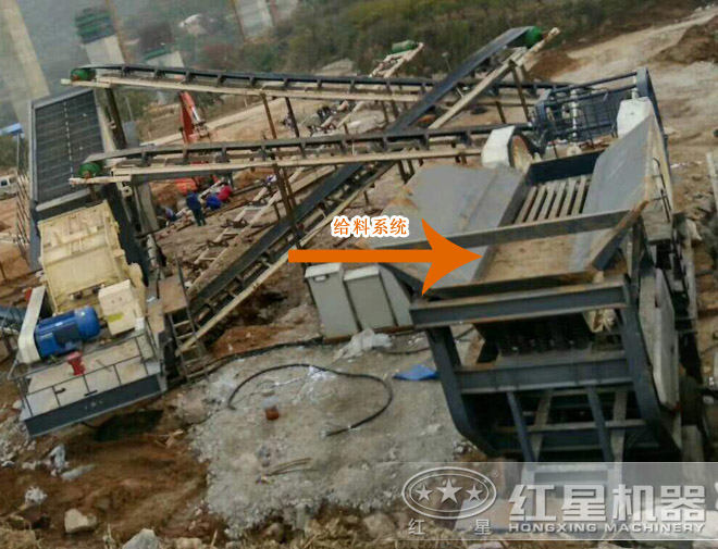 流动粉砂机的给料系统 流动粉砂机的给料系统