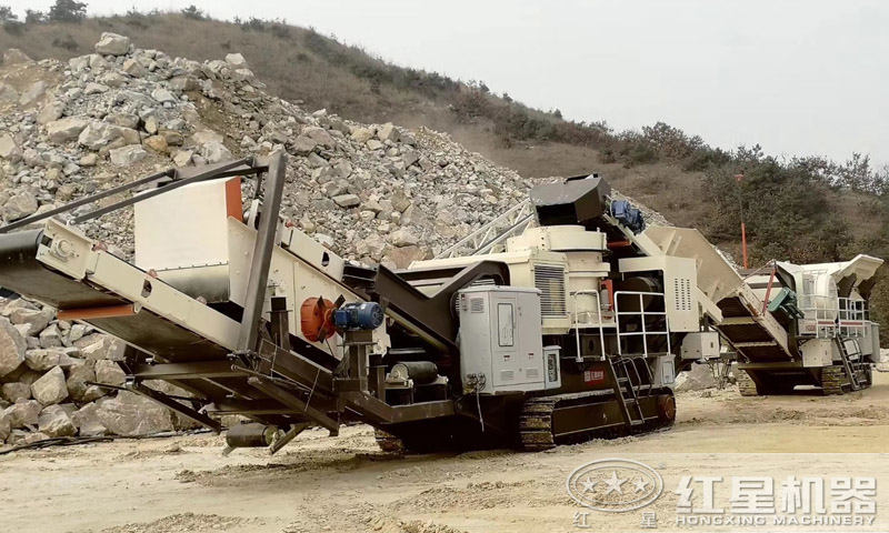 履带柴油式移动破碎筛分一体机 履带柴油式移动破碎筛分一体机