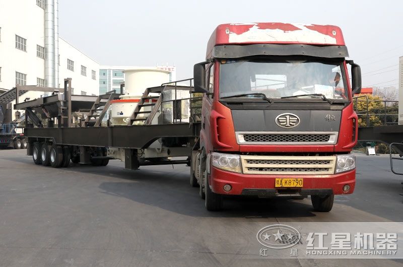 可移动石子机搭载制沙机 可移动石子机搭载制沙机