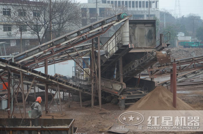 建筑垃圾破碎现场 建筑垃圾破碎现场