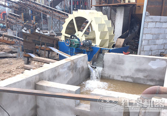 洗砂机施工现场 洗砂机施工现场