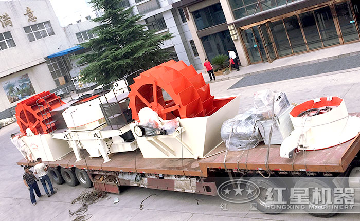 制砂洗砂设备正发往用户现场 制砂洗砂设备正发往用户现场