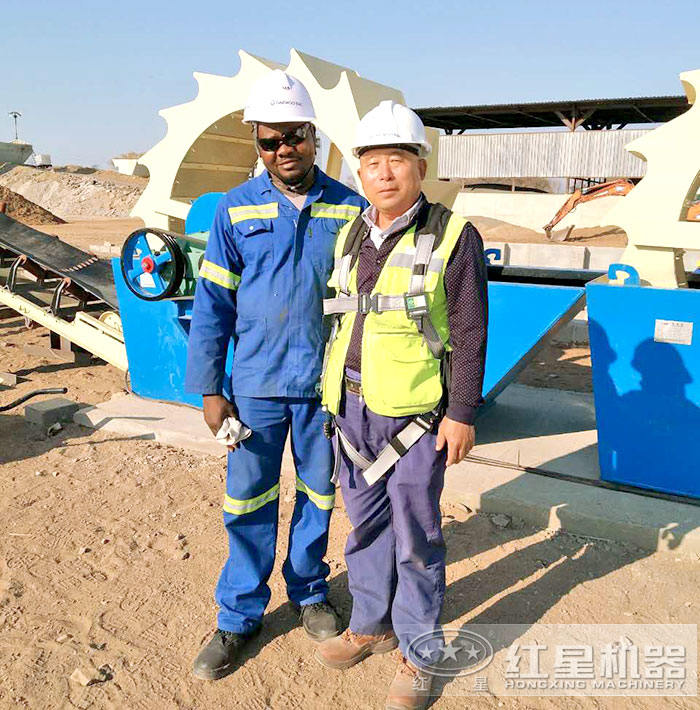 红星水洗砂设备售后现场 红星水洗砂设备售后现场
