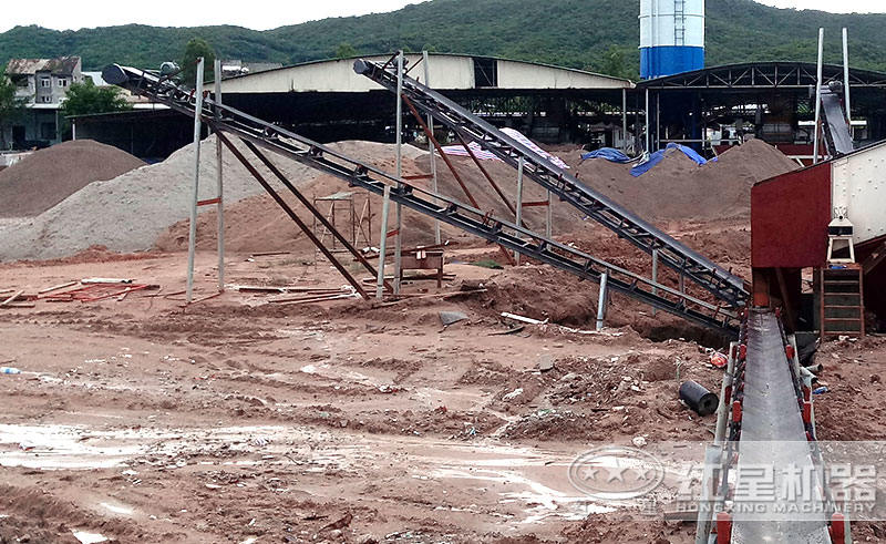 沙石破碎机作业现场 沙石破碎机作业现场