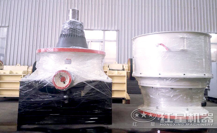 单缸圆锥破碎机打开后的部图 单缸圆锥破碎机打开后的部图