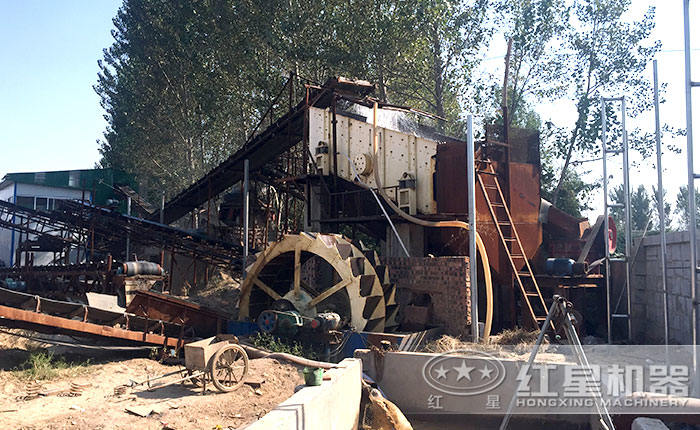 轮斗洗砂机现场 轮斗洗砂机现场